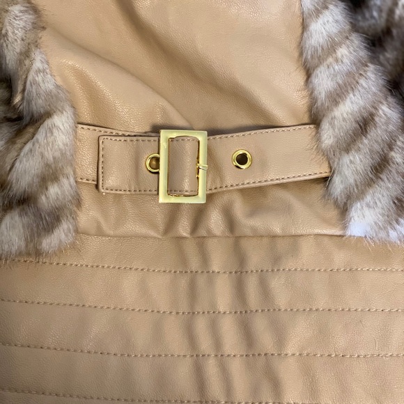 XS Guess faux fur & leather vest - Picture 4 of 5
